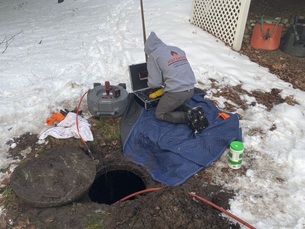 Slide of Hotshots Drain Cleaning