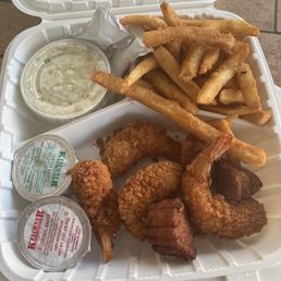 Shrimp and Scallops Fried Platter