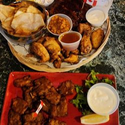 Made In Canada - Tuesday baseball special platter and buffalo riblets