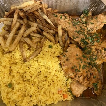 Fire & Flavor Grill - Chicken in garlic sauce platter, comes with fries and rice - Portuguese Near Me - Metuchen, New Jersey Fire & Flavor Grill - Chicken in garlic sauce platter, comes with fries and rice - Portuguese Near Me - Metuchen, New Jersey