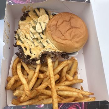 Burger 3000 - Double smash and side of fries - Burgers Near Me - Chatsworth, California