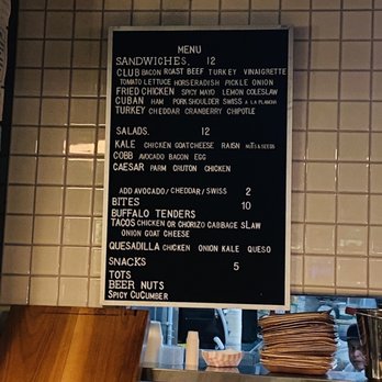 Cafe Terminus - a menu on a blackboard - Bars Near Me - San Francisco, California Cafe Terminus - a menu on a blackboard - Bars Near Me - San Francisco, California