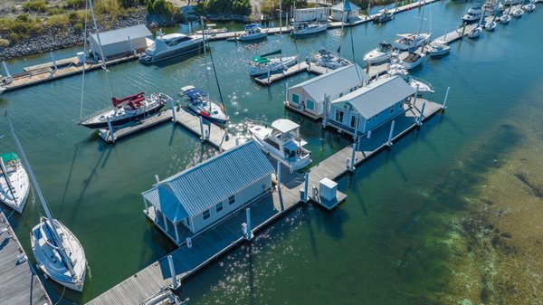 The Houseboats of Seville Harbour by null