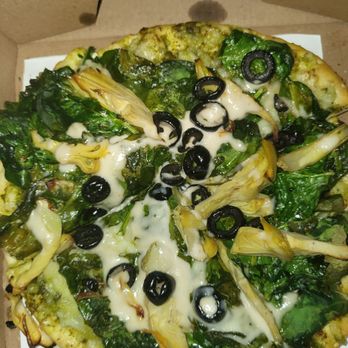 Pizzeria Halt - Vegan Pesto Artichoke - Vegan Near Me - Modesto, California