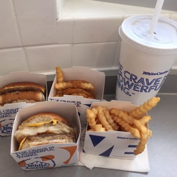 White Castle - 2 sliders, fries, chicken rings, and a drink - Fast Food Near Me - Las Vegas, Nevada White Castle - 2 sliders, fries, chicken rings, and a drink - Fast Food Near Me - Las Vegas, Nevada