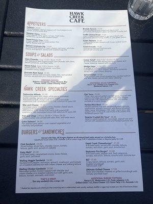 Menu photo 1 The Cafe on Hawk Creek Neskowin, OR Menu photo 1 The Cafe on Hawk Creek Neskowin, OR
