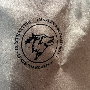 Marley's Gotham Grill - the logo on the back of the shirt - Chicken Wings Near Me - Belleville, New Jersey Marley's Gotham Grill - the logo on the back of the shirt - Chicken Wings Near Me - Belleville, New Jersey
