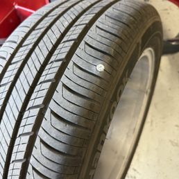 Nasty screw in my tire! Nasty screw in my tire!