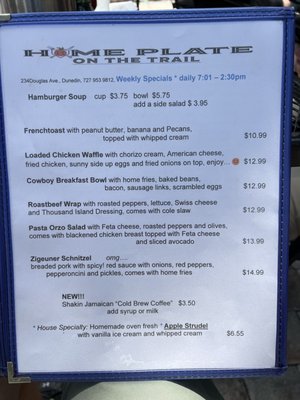 Menu photo 2 Home Plate Dunedin, FL