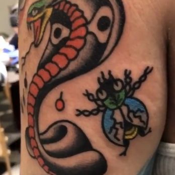 St. Marks Tattoo - Cobra and Fly by Phil Everhard - Tattoo Near Me - Los Angeles, California St. Marks Tattoo - Cobra and Fly by Phil Everhard - Tattoo Near Me - Los Angeles, California