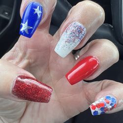 LEGACY NAIL & SPA - Independence nails! Happy 4th!
