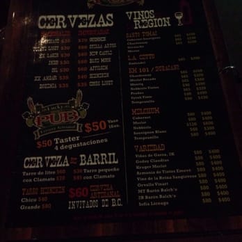 Lucky Irish 2 - Beer Menu - Burgers Near Me - Ensenada, BCN