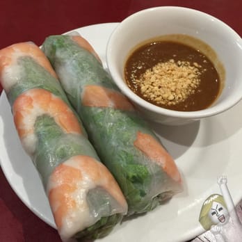 Pho 81 - Nephew's summer rolls. Refreshing for a rainy day-before-xmas lunch (not pictured is his large round eye pho) - Vietnamese Near Me - Germantown, Maryland Pho 81 - Nephew's summer rolls. Refreshing for a rainy day-before-xmas lunch (not pictured is his large round eye pho) - Vietnamese Near Me - Germantown, Maryland