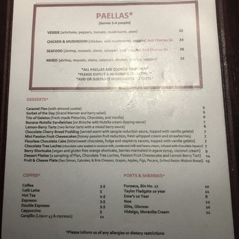 Firefly Tapas Kitchen + Bar - Dessert menu - Tapas/Small Plates Near Me - Las Vegas, Nevada