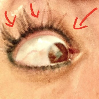 Amazing Lash Studio - taken immediately after leaving amazing lash studio to have fill and look how many they did not fill!  This will never be acceptable! - Eyelash Service Near Me - Irving, Texas