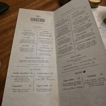 Coracora - Menu - Peruvian Near Me - West Hartford, Connecticut