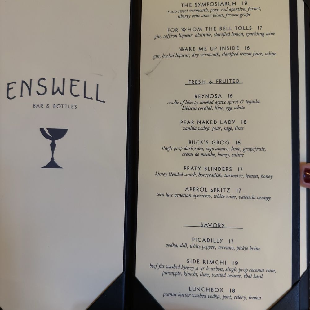 Enswell - Cocktail Bars Near Me - Philadelphia, Pennsylvania Enswell - Cocktail Bars Near Me - Philadelphia, Pennsylvania