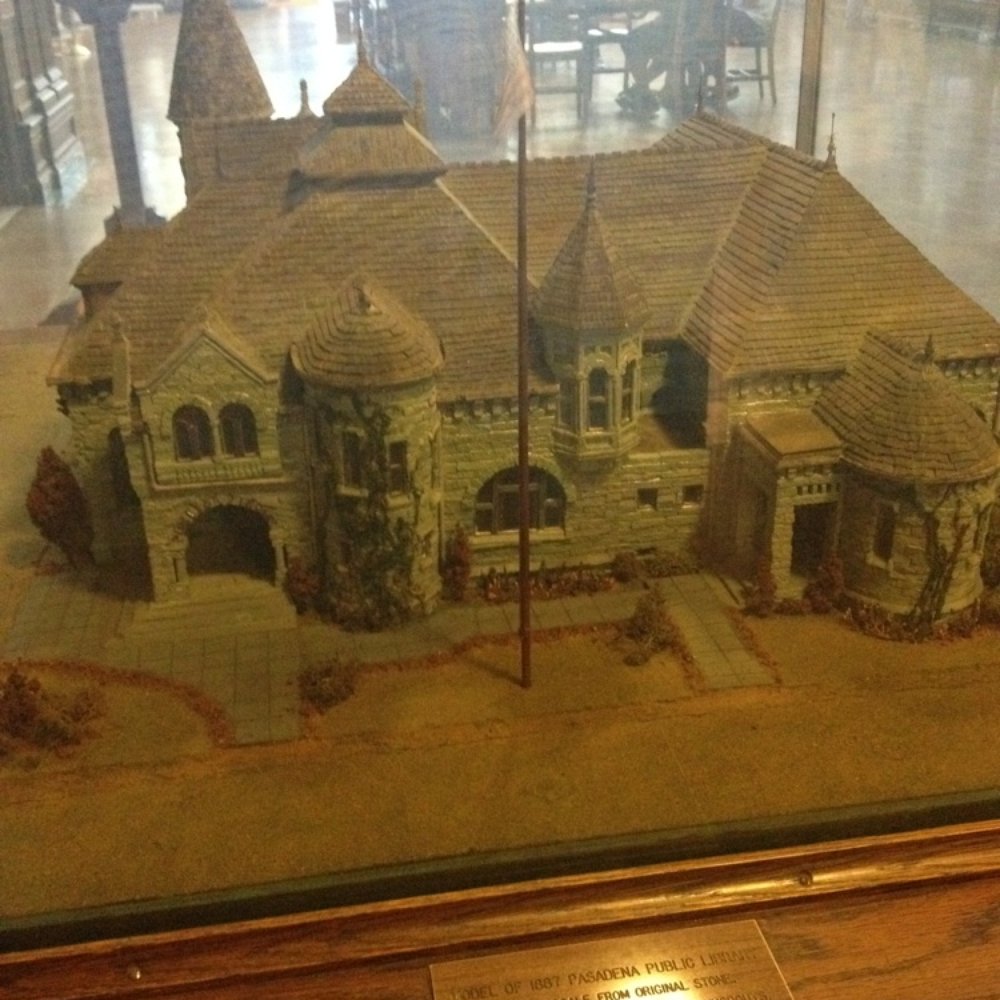Central Library  Pasadena Public Library - Model of 1st Pasadena Public Library - Libraries Near Me - Pasadena, California