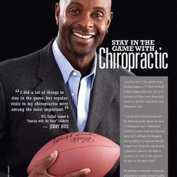 Chris Hopkins, DC - Jerry Rice, Hall of Fame football star and Champion for Chiropractic