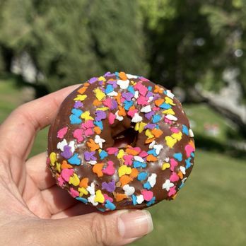 Donut Basket - Choc Icing & Sprinkles - Donuts Near Me - San Jose, California Donut Basket - Choc Icing & Sprinkles - Donuts Near Me - San Jose, California