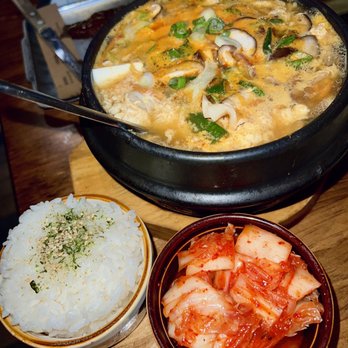 Surisan - pork dumpling soft tofu soup - Korean Near Me - San Francisco, California Surisan - pork dumpling soft tofu soup - Korean Near Me - San Francisco, California