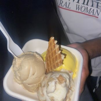 Jeni's Splendid Ice Creams - L2R: salted Carmel, gooey butter cake, bastani sonnati - Ice Cream & Frozen Yogurt Near Me - Atlanta, Georgia Jeni's Splendid Ice Creams - L2R: salted Carmel, gooey butter cake, bastani sonnati - Ice Cream & Frozen Yogurt Near Me - Atlanta, Georgia