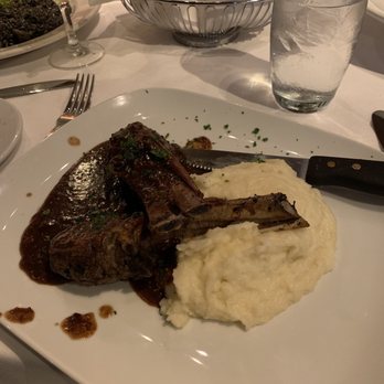 Trattoria Amici - Close up of the lamb with mashed potatoes, it has a great mustard sauce. - Italian Near Me - Glendale, California Trattoria Amici - Close up of the lamb with mashed potatoes, it has a great mustard sauce. - Italian Near Me - Glendale, California