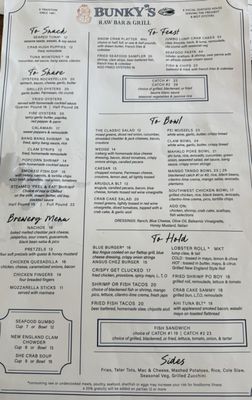 Menu photo 2 Bunky's Raw Bar & Grill Indialantic, FL