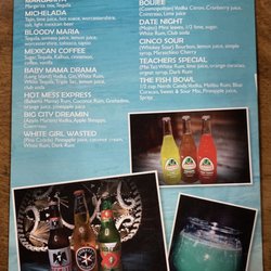 Cinco’s - Menu