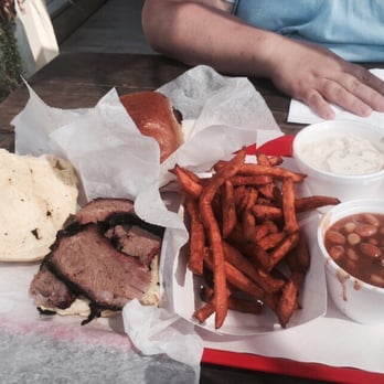 Stampede Barbecue - Plate of brisket sandwiches and sides - Barbeque Near Me - Mohnton, Pennsylvania Stampede Barbecue - Plate of brisket sandwiches and sides - Barbeque Near Me - Mohnton, Pennsylvania