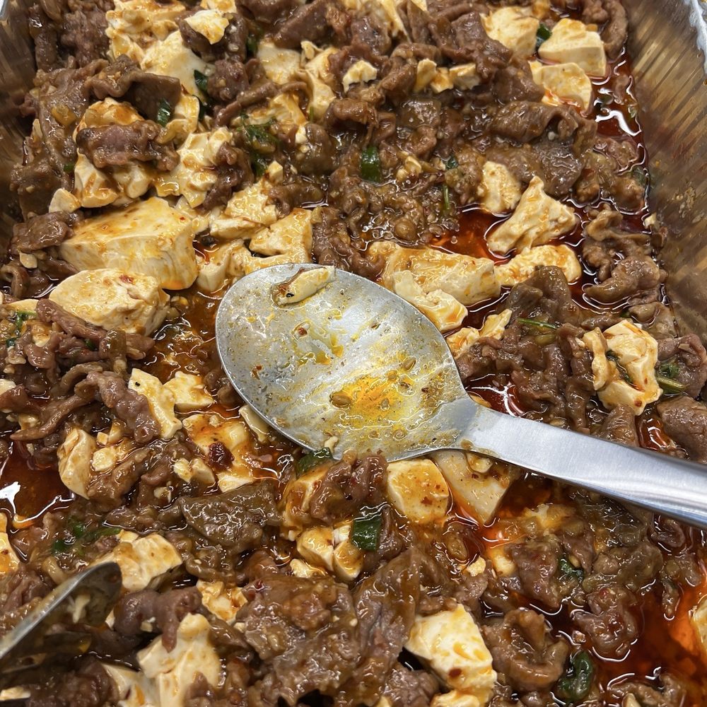 Spicy beef with soft tofu Spicy beef with soft tofu