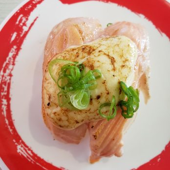 Genki Sushi - Garlic salmon - Sushi Bars Near Me - Kaneohe, Hawaii