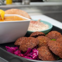Arslans Turkish Street Food - Falafel plate with soup