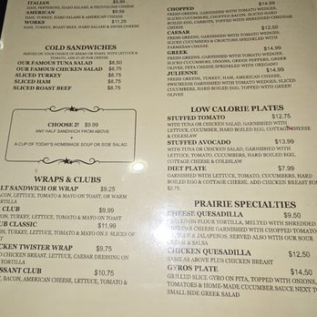 Prairie Cafe - Menu - Cafes Near Me - Elmhurst, Illinois Prairie Cafe - Menu - Cafes Near Me - Elmhurst, Illinois