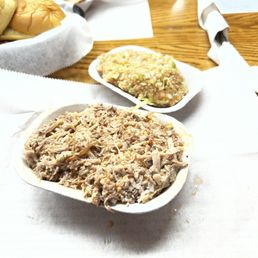 Chopped bbq and Cole slaw Chopped bbq and Cole slaw