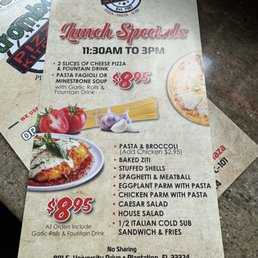 Lunch specials Lunch specials