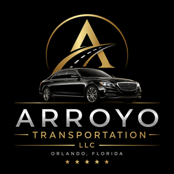 Arroyo Transportation - premium private transportation service in Orlando, Florida. The logo prominently displays "ARROYO TRANSPORTATION LLC" and "ORLANDO, FLORIDA, - Limos Near Me - Orlando, Florida Arroyo Transportation - premium private transportation service in Orlando, Florida. The logo prominently displays "ARROYO TRANSPORTATION LLC" and "ORLANDO, FLORIDA, - Limos Near Me - Orlando, Florida