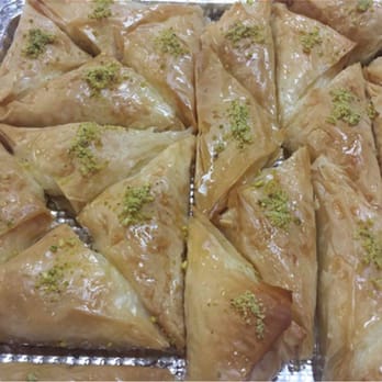 Stella Maris - Baklava - flaky fillo dough layered with walnuts and baked to perfection - Middle Eastern Near Me - Arabi, Louisiana Stella Maris - Baklava - flaky fillo dough layered with walnuts and baked to perfection - Middle Eastern Near Me - Arabi, Louisiana
