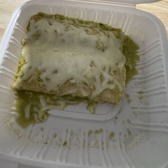 Taqueria Davis - 2 green enchiladas - Mexican Near Me - Davis, California