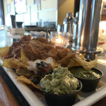 Matilda - Nachos with chicken thigh and guacamole - New American Near Me - Chicago, Illinois Matilda - Nachos with chicken thigh and guacamole - New American Near Me - Chicago, Illinois