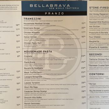 BellaBrava  - Menu - Italian Near Me - St. Petersburg, Florida
