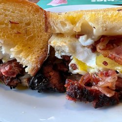 Denny’s - The Brisk-it-all Melt was delicious.
