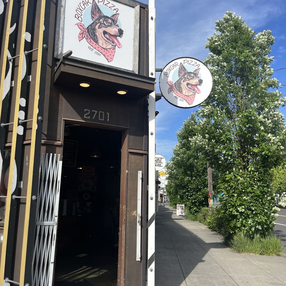 Boxcar Pizza - Front door - Pizza Near Me - Portland, Oregon Boxcar Pizza - Front door - Pizza Near Me - Portland, Oregon