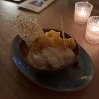 Tokyo Record Bar - Mango sticky rice ice cream - Izakaya Near Me - New York, New York