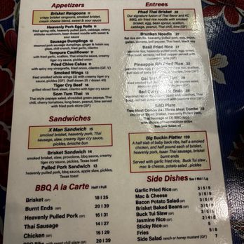 Buck Tui BBQ - Dinner menu - Barbeque Near Me - Overland Park, Kansas