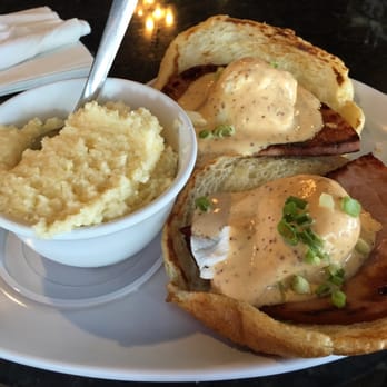 Two Chicks Cafe - Traditional Eggs Benedict with a Cajun hollandaise sauce and grits! HELLO YUMMY - Breakfast & Brunch Near Me - New Orleans, Louisiana Two Chicks Cafe - Traditional Eggs Benedict with a Cajun hollandaise sauce and grits! HELLO YUMMY - Breakfast & Brunch Near Me - New Orleans, Louisiana