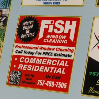 Fish Window Cleaning - Window Washing Near Me - Virginia Beach, Virginia
