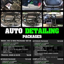 Maple Street Auto Sales - DETAILING PACKAGES