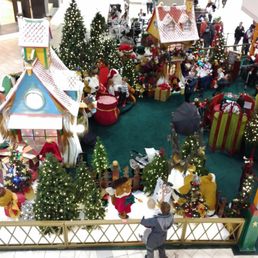 Christmas Village and Santa Claus. Christmas Village and Santa Claus.