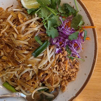 Basil & Co - Pad Thai with chicken - Thai Near Me - Diamond Bar, California